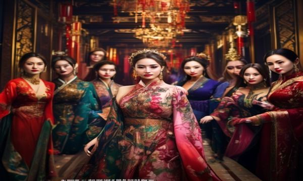 都市美艳后宫品牌合作案例分享文章配图，展示着品牌方与用户共同参与线上美学活动的精彩画面，氛围活跃而富有感染力